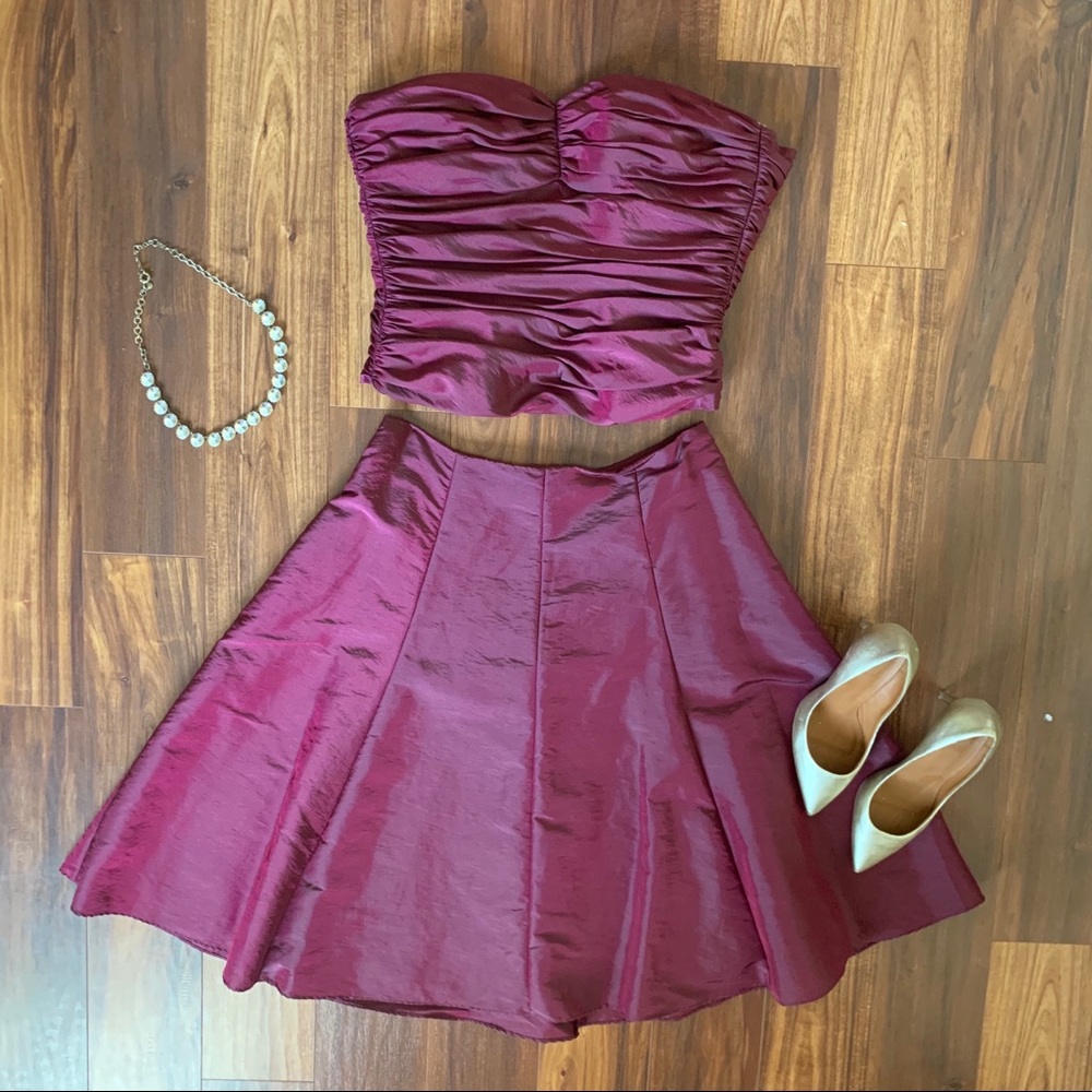 Fun Maroon Prom/Formal/Bridesmaid dress!
